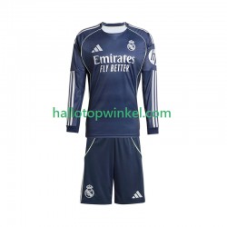 Real Madrid Voetbalshirt Kleuters/Kids Uit Tenue 2025-2026 Lange Mouw