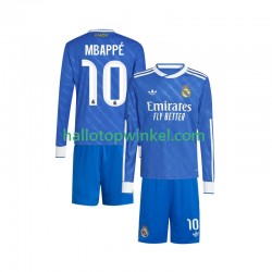 Real Madrid Voetbalshirt Mbappé Kylian 10 Kleuters/Kids Derde Tenue 2025-2026 Lange Mouw