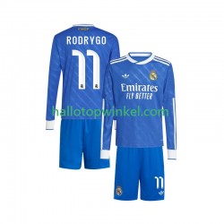 Real Madrid Voetbalshirt Rodrygo 11 Kleuters/Kids Derde Tenue 2025-2026 Lange Mouw