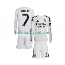 Real Madrid Voetbalshirt Vinicius Junior 7 Kleuters/Kids Thuis Tenue 2025-2026 Lange Mouw