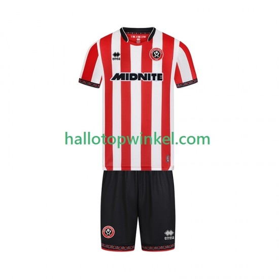 Sheffield United Voetbalshirt Kleuters/Kids Thuis Tenue 2025-2026 Korte Mouw