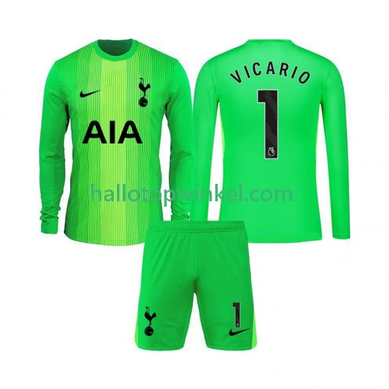 Tottenham Hotspur Voetbalshirt Guglielmo Vicario 1 Doelman Kleuters/Kids Thuis Tenue 2025-2026 Lange Mouw