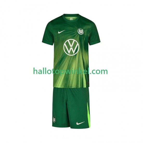 VfL Wolfsburg Voetbalshirt Kleuters/Kids Thuis Tenue 2025-2026 Korte Mouw