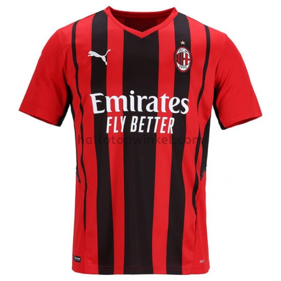 AC Milan Voetbalshirt Thuis Tenue 2021-2022 Korte Mouw