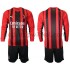 AC Milan Voetbalshirt Kleuters/Kids Thuis Tenue 2021-2022 Lange Mouw