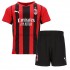 AC Milan Voetbalshirt Kleuters/Kids Thuis Tenue 2021-2022 Korte Mouw