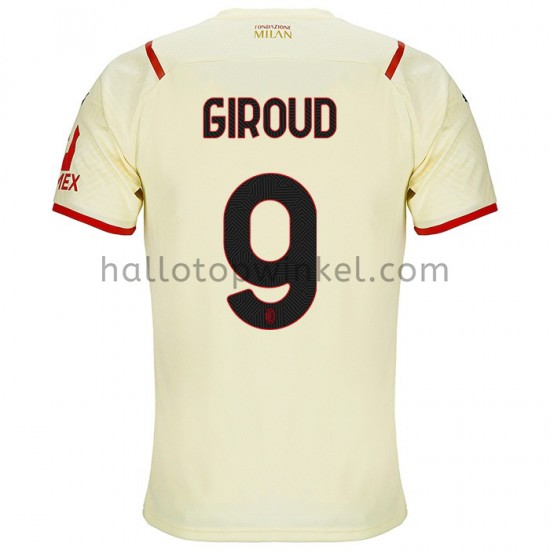 AC Milan Voetbalshirt Olivier Giroud 9 Uit Tenue 2021-2022 Korte Mouw