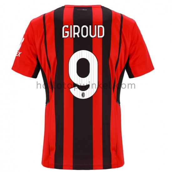 AC Milan Voetbalshirt Olivier Giroud 9 Thuis Tenue 2021-2022 Korte Mouw