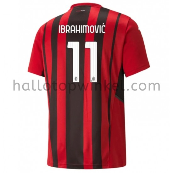 AC Milan Voetbalshirt Zlatan Ibrahimovic 11 Thuis Tenue 2021-2022 Korte Mouw