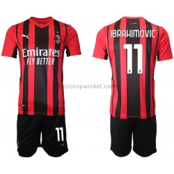 AC Milan Voetbalshirt Zlatan Ibrahimovic 11 Kleuters/Kids Thuis Tenue 2021-2022 Korte Mouw