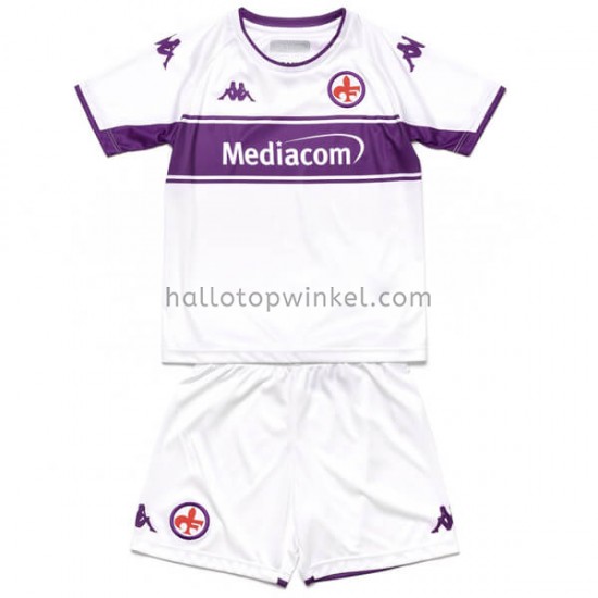 ACF Fiorentina Voetbalshirt Kleuters/Kids Uit Tenue 2021-2022 Korte Mouw