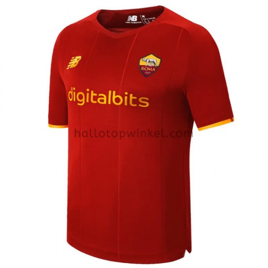 AS Roma Voetbalshirt Thuis Tenue 2021-2022 Korte Mouw