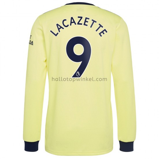 Arsenal Voetbalshirt Alexandre Lacazette 9 Uit Tenue 2021-2022 Lange Mouw