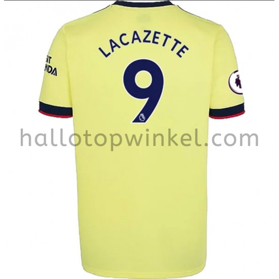 Arsenal Voetbalshirt Alexandre Lacazette 9 Uit Tenue 2021-2022 Korte Mouw