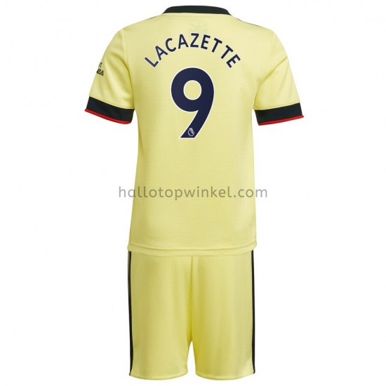 Arsenal Voetbalshirt Alexandre Lacazette 9 Kleuters/Kids Uit Tenue 2021-2022 Korte Mouw