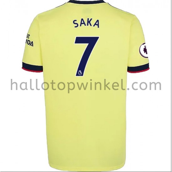 Arsenal Voetbalshirt Bukayo Saka 7 Uit Tenue 2021-2022 Korte Mouw