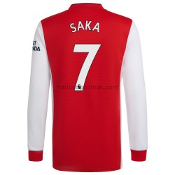 Arsenal Voetbalshirt Bukayo Saka 7 Thuis Tenue 2021-2022 Lange Mouw