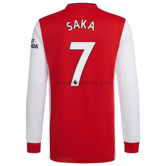 Arsenal Voetbalshirt Bukayo Saka 7 Thuis Tenue 2021-2022 Lange Mouw
