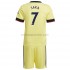 Arsenal Voetbalshirt Bukayo Saka 7 Kleuters/Kids Uit Tenue 2021-2022 Korte Mouw