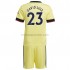Arsenal Voetbalshirt David Luiz 23 Kleuters/Kids Uit Tenue 2021-2022 Korte Mouw