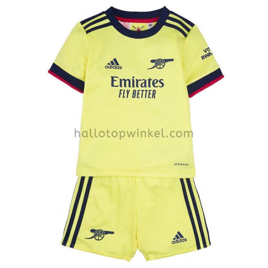 Arsenal Voetbalshirt Kleuters/Kids Uit Tenue 2021-2022 Korte Mouw