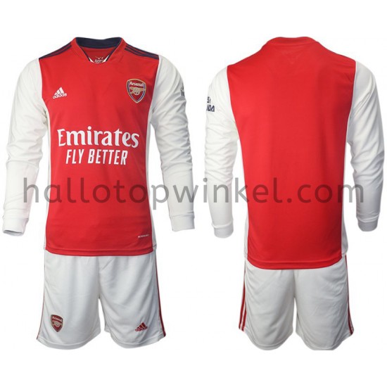Arsenal Voetbalshirt Kleuters/Kids Thuis Tenue 2021-2022 Lange Mouw