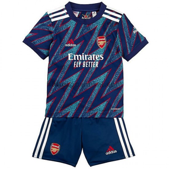 Arsenal Voetbalshirt Kleuters/Kids Derde Tenue 2021-2022 Korte Mouw