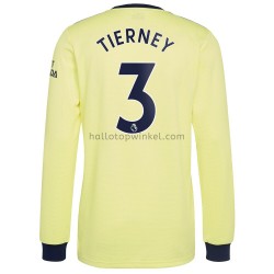 Arsenal Voetbalshirt Kieran Tierney 3 Uit Tenue 2021-2022 Lange Mouw