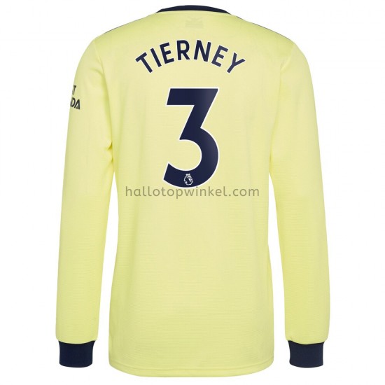Arsenal Voetbalshirt Kieran Tierney 3 Uit Tenue 2021-2022 Lange Mouw