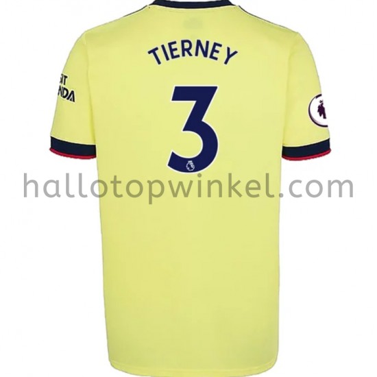 Arsenal Voetbalshirt Kieran Tierney 3 Uit Tenue 2021-2022 Korte Mouw