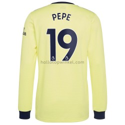 Arsenal Voetbalshirt Nicolas Pepe 19 Uit Tenue 2021-2022 Lange Mouw