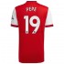 Arsenal Voetbalshirt Nicolas Pepe 19 Thuis Tenue 2021-2022 Korte Mouw