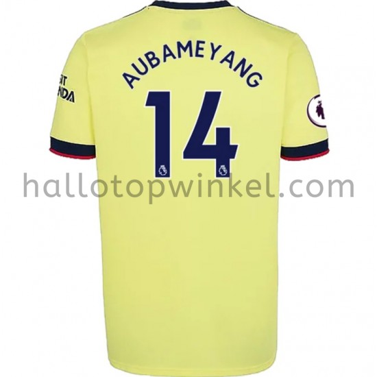 Arsenal Voetbalshirt Pierre-Emerick Aubameyang 14 Uit Tenue 2021-2022 Korte Mouw