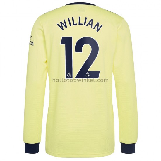 Arsenal Voetbalshirt Willian 12 Uit Tenue 2021-2022 Lange Mouw