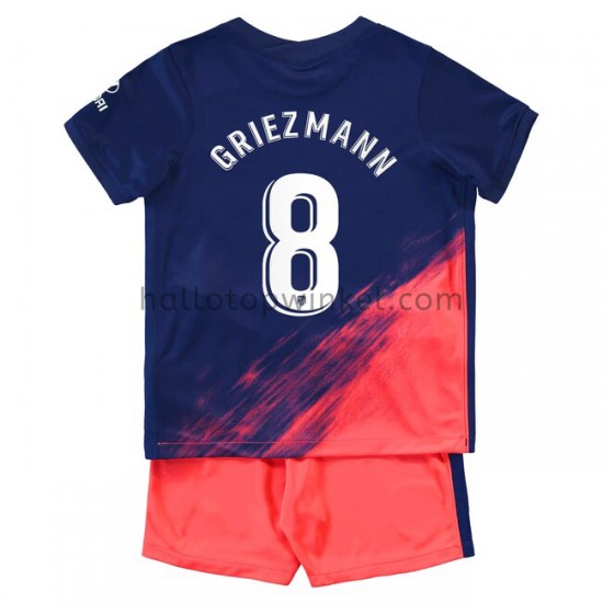 Atlético Madrid Voetbalshirt Antoine Griezmann 8 Kleuters/Kids Uit Tenue 2021-2022 Korte Mouw