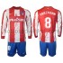 Atlético Madrid Voetbalshirt GRIEZMANN 8 Kleuters/Kids Thuis Tenue 2021-2022 Lange Mouw