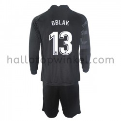 Atlético Madrid Voetbalshirt Doelman Jan Oblak 13 Kleuters/Kids Uit Tenue 2021-2022 Lange Mouw