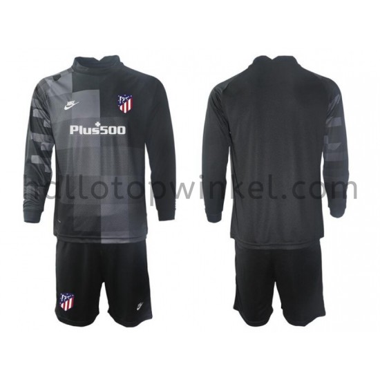 Atlético Madrid Voetbalshirt Doelman Kleuters/Kids Uit Tenue 2021-2022 Lange Mouw