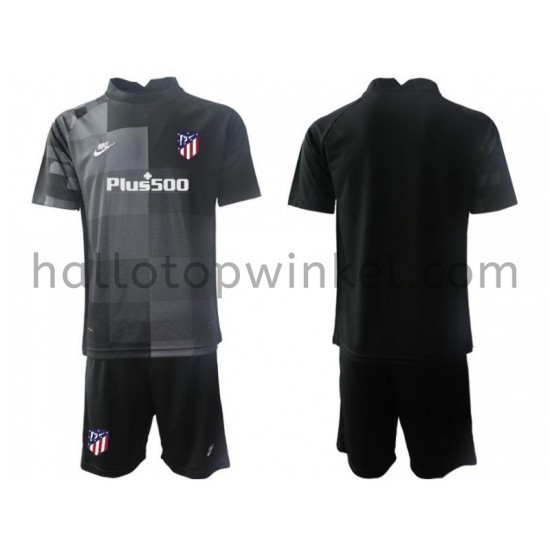 Atlético Madrid Voetbalshirt Doelman Kleuters/Kids Uit Tenue 2021-2022 Korte Mouw