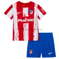 Atlético Madrid Voetbalshirt Kleuters/Kids Thuis Tenue 2021-2022 Korte Mouw