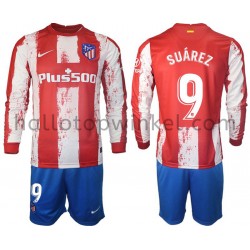 Atlético Madrid Voetbalshirt Suarez 9 Kleuters/Kids Thuis Tenue 2021-2022 Lange Mouw