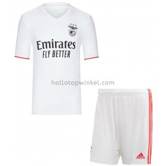Benfica Voetbalshirt Kleuters/Kids Uit Tenue 2021-2022 Korte Mouw