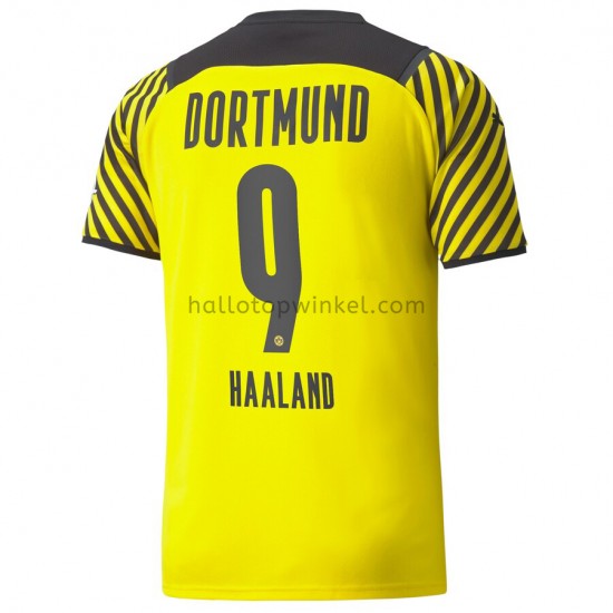 Borussia Dortmund Voetbalshirt Erling Haaland 9 Thuis Tenue 2021-2022 Korte Mouw