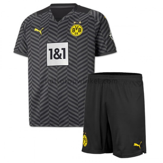 Borussia Dortmund Voetbalshirt Kleuters/Kids Uit Tenue 2021-2022 Korte Mouw