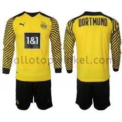 Borussia Dortmund Voetbalshirt Kleuters/Kids Thuis Tenue 2021-2022 Lange Mouw