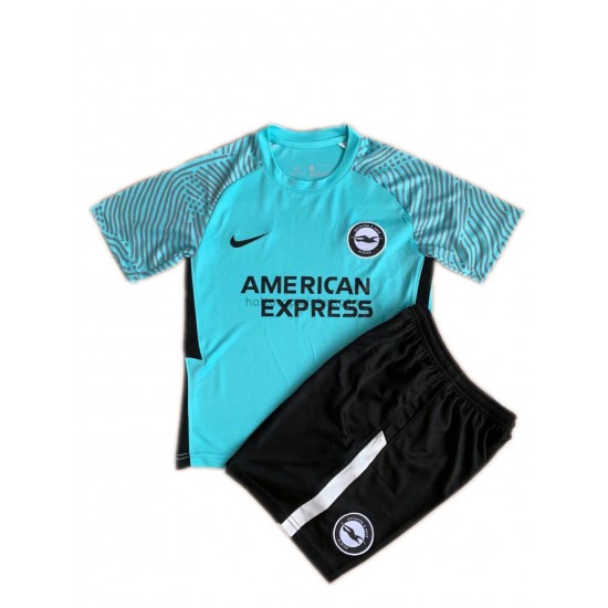 Brighton & Hove Albion Voetbalshirt Kleuters/Kids Uit Tenue 2021-2022 Korte Mouw