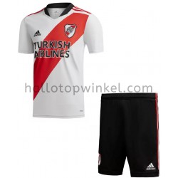CA River Plate Voetbalshirt Kleuters/Kids Thuis Tenue 2021-2022 Korte Mouw