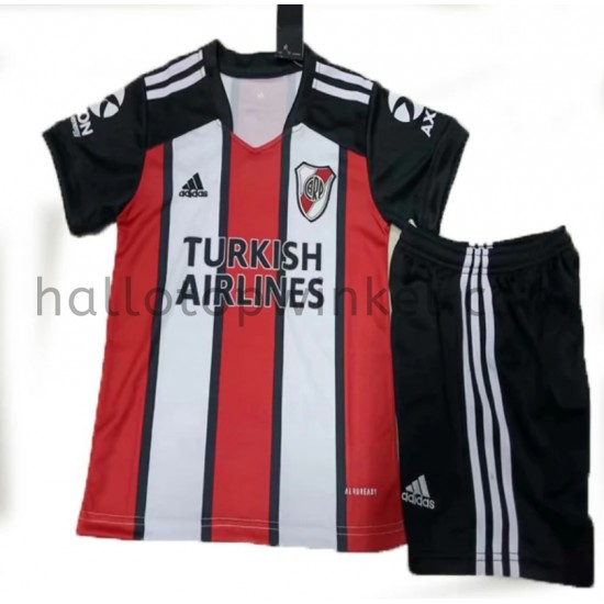 CA River Plate Voetbalshirt Kleuters/Kids Derde Tenue 2021-2022 Korte Mouw