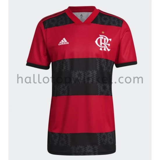 CR Flamengo Voetbalshirt Thuis Tenue 2021-2022 Korte Mouw