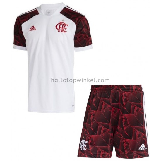 CR Flamengo Voetbalshirt Kleuters/Kids Uit Tenue 2021-2022 Korte Mouw